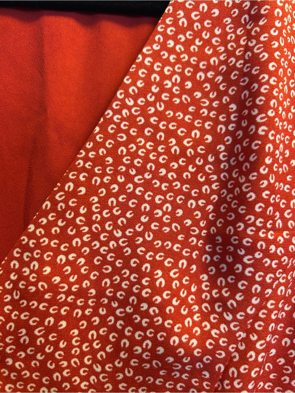 Lulu's Red Ditsy Button-Front Mini Dress - Picture 2 of 4
